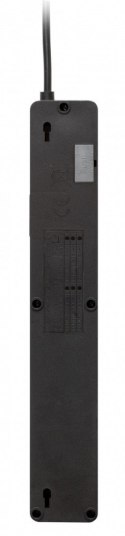 Lestar Listwa przeciwprzepięciowa ZX 510, 1L, Czarna, 2,5M