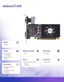 AFOX Karta graficzna - Geforce GT240 1GB DDR3 128BIT DVI HDMI VGA LP Fan V2
