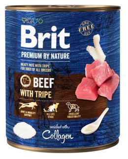 BRIT Premium by Nature Beef with Tripe - mokra karma dla psa - 800 g