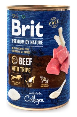 BRIT Premium By Nature Wołowina i flaczki 400g