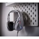 Marvo H8618, słuchawki z mikrofonem, regulacja głośności, biała, 2.0, podświetlane, USB