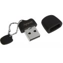 Apacer USB flash disk, USB 2.0, 64GB, AH118, czarny, AP64GAH118B-1, USB A, z osłoną