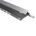 Stacja dokująca z zasilaczem j5create USB-C Triple Display Docking Station 100W 2xHDMI/1xDisplay Port/1xVGA/3xUSB3.0/2xUSB-C/Car