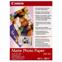 Canon Matte Photo Paper, MP-101 A4, foto papier, matowy, 7981A005, biały, A4, 170 g/m2, 50 szt., atrament