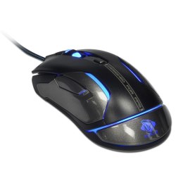 Mysz przewodowa USB, E-blue Auroza FPS, czarna, laserowa, 8200DPI