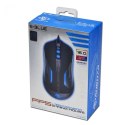 Mysz przewodowa USB, E-blue Auroza FPS, czarna, laserowa, 8200DPI