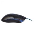 Mysz przewodowa USB, E-blue Cobra EMS653, czarna, optyczna, 3000DPI