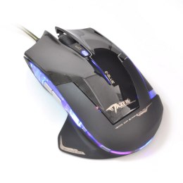 Mysz przewodowa USB, E-blue Mazer R, czarna, optyczna, 2400DPI