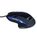 Mysz przewodowa USB, E-blue Mazer R, czarna, optyczna, 2400DPI