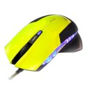 Mysz przewodowa USB, E-blue Mazer R, zielona, optyczna, 2400DPI
