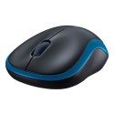 Mysz bezprzewodowa, Logitech M185, niebieska, optyczna, 1000DPI