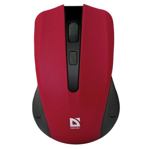 Mysz bezprzewodowa, Defender Accura MM-935, czerwona, optyczna, 1600DPI