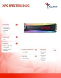 Adata Dysk SSD XPG SPECTRIX S40G 1TB PCIe 3x4 3.5/3 GB/s M.2 2280