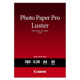 Canon Photo Paper Pro Luster, LU-101, foto papier, połysk, 6211B006, biały, A4, 260 g/m2, 20 szt., atrament