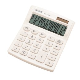 Citizen kalkulator SDC812NRWHE, biała, biurkowy, 12 miejsc, podwójne zasilanie