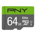 Karta pamięci MicroSDXC Elite 64GB P-SDUX64U185GW-GE