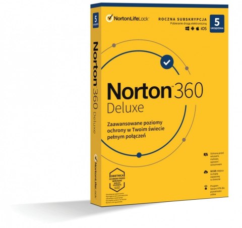 Norton Norton 360 DELUX 50GB PL 1U 5Dvc 1Y 21408667