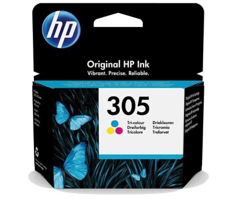 HP Inc. Tusz nr 305 Tri-Colour 3YM60AE wkład do drukarki atramentowej oryginalny + natychmiastowa wysyłka do godziny 18