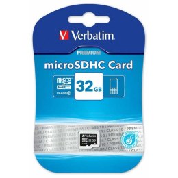 Verbatim Karta pamięci Micro Secure Digital Card Premium, 32GB, micro SDHC, 44013, UHS-I U1 (Class 10)